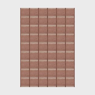 Layered Lilly wollen vloerkleed Rust, 180x270 cm