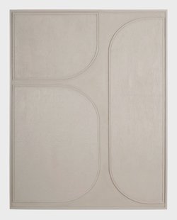 MUST Living Wanddecoratie 'Lorcan' Schors, 127 x 102cm, kleur Crème