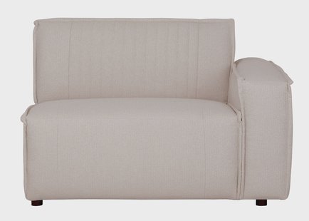 MUST Living Bank 'Rally' 1-zits element, arm rechts, kleur Lover liver