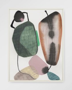 Urban Cotton Wandkleed 'Mobility' 145 x 190cm in Floating Frame - off white