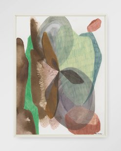 Urban Cotton Wandkleed 'Grounding' 110 x 145cm in Floating Frame - off white