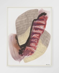 Urban Cotton Wandkleed 'Embrace' 80 x 110cm in Floating Frame - off white