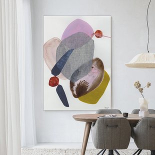 Urban Cotton Wandkleed 'Wings' 80 x 110cm in Frame - black