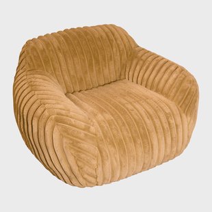 by fonQ Mossy Fauteuil - Rib - Okergeel