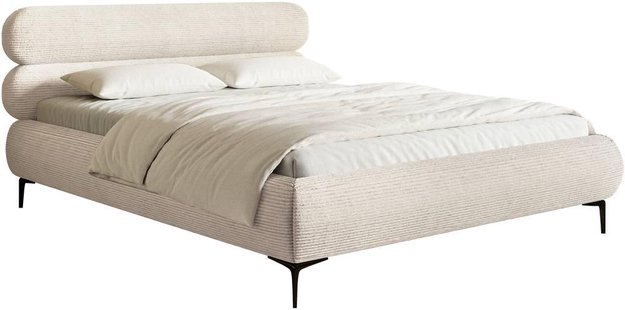Bedframe Comella 160 x 200 cm ribstof | NADUVI Collection