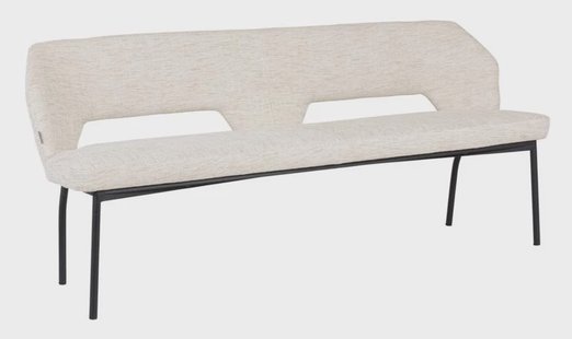 MUST Living Eetkamerbank 'Bloom' Polaris, 190cm, kleur Naturel