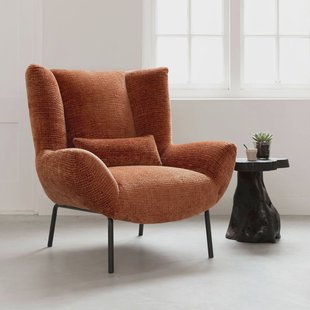 MUST Living Fauteuil 'Astro' Chenille, kleur Cinnamon
