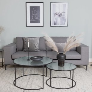 Nohr 3-zits Bank 'Laqueta' kleur Grijs