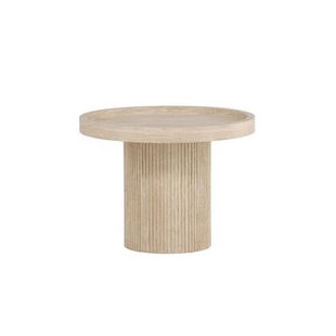 Fjôrd - Bijzettafel Beige Travertinlook - 60x60x45cm - Krille