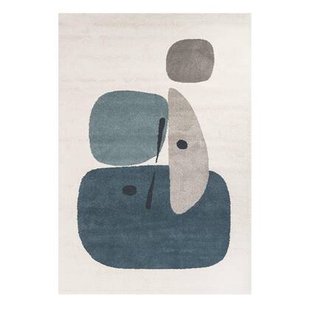 AFK Living vloerkleed Collage - zeer zacht - blauw