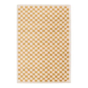 AFK Living vloerkleed Checkers - zeer zacht - geel