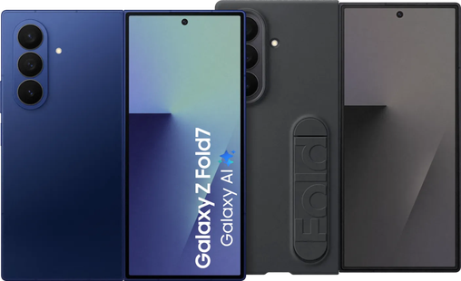 Samsung Galaxy Z Fold 7 256GB Blauw 5G + Samsung Siliconen Back Cover Zwart