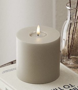 LED Stompkaars Zand - ø 10 x 10 cm