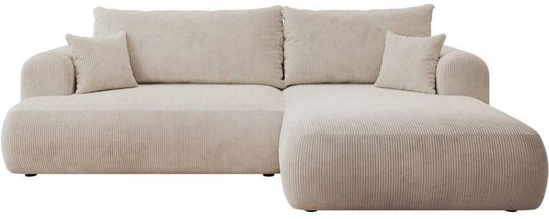 Hoekslaapbank Philipa ribstof rechts | NADUVI Collection
