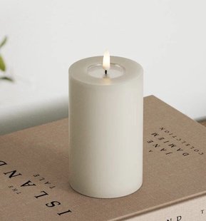 LED Stompkaars Zand - ø 7,5 x 12,5 cm