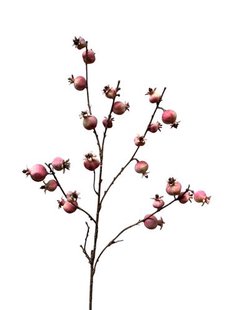 Kunstbloem Granaatappel - Roze - 95 cm