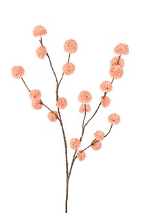 Kunstbloem Pompom - Zalm - 100 cm