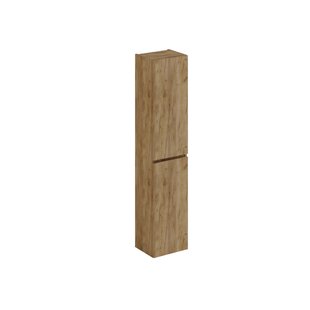 Thebalux Hoge kast 165x35x29 2x dichte deur 1x greeplijst Hout in kleur meubel links draaiend t.b.v. Type 1/3/5/9 7TY35027RY