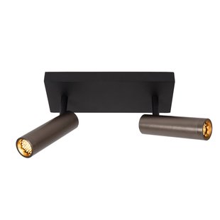 Lucide Plafondspot Grado Grijs 2xgu10