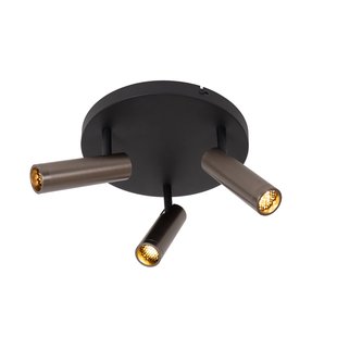 Lucide Plafondspot Grado Grijs ⌀25cm 3xgu10