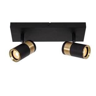 Lucide Wandlamp Gorik Zwart 2xgu10