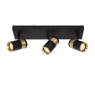 Lucide Wandlamp Gorik Zwart 3xgu10