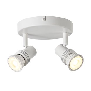 Lucide Opbouwspot Kianti - Wit - D15cm - 2xgu10