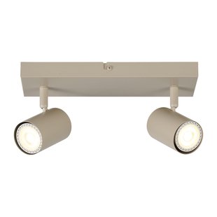 Lucide Opbouwspot Amigo - Taupe - 2xgu10