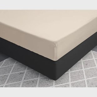 Primaviera Deluxe katoen satijnen hoeslaken zand