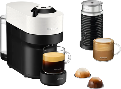 Krups Nespresso Vertuo Pop Coconut White XN9211 met Aeroccino