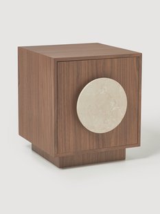 Nachtkastje Holden met travertijn handvat