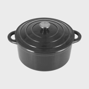 Nordwik Nordwik gietijzeren pan rond 5 l Zwart