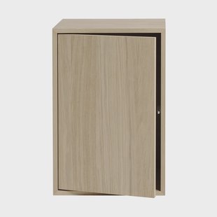 Muuto Stacked opbergsysteem met deur large Eikenhout