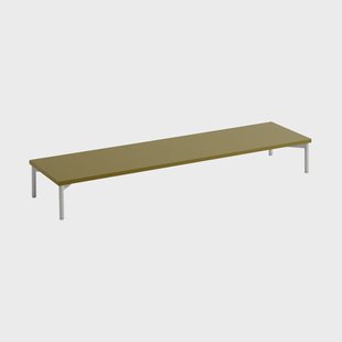 Muuto Stacked opbergsysteem podium met tube base Bruin groen grijs