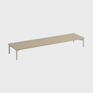 Muuto Stacked opbergsysteem podium met tube base Eik grijs