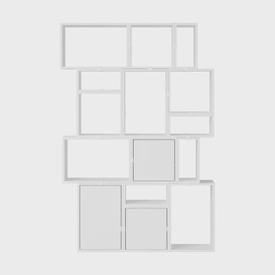 Muuto Stacked opbergsysteem boekenkast configuratie 2 Wit