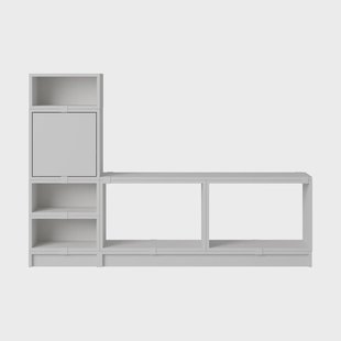 Muuto Stacked opbergsysteem hal configuratie 1 Grijs
