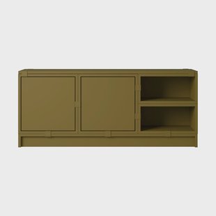 Muuto Stacked opbergsysteem hal configuratie 2 Bruin groen