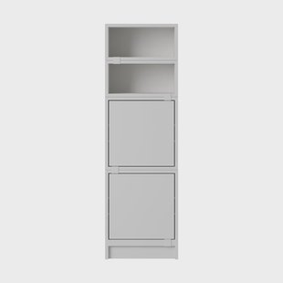 Muuto Stacked opbergsysteem kantoor configuratie 4 Grijs