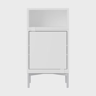 Muuto Stacked opbergsysteem nachtkastje configuratie 2 Wit