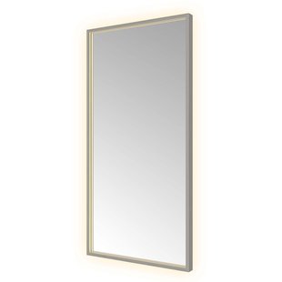 Hotbath &MORE Spiegel direct en indirect LED color changing spiegelverwarming met afstandsbediening Geborsteld gunmetal PVD SQU510BGP