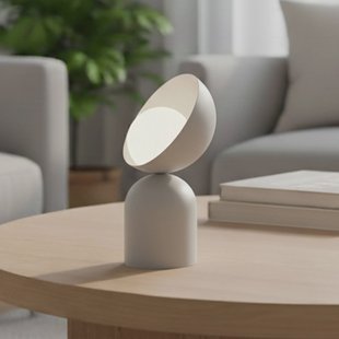 EMIBIG LIGHTING Tafellamp Boto LN1, grijs, staal/glas, hoogte 31 cm, G9