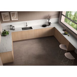 Sencys - Werkblad - Aanrechtblad - Ruw - Wit Marmer - 304x64x3,8cm