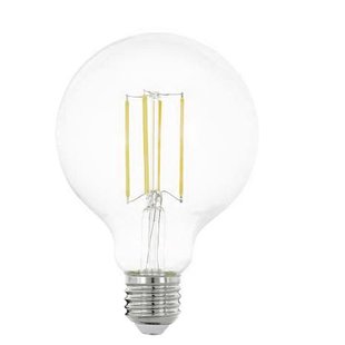 Eglo Ledfilamentlamp Globe - D6,5cm - Warm Wit - E27 - 8w