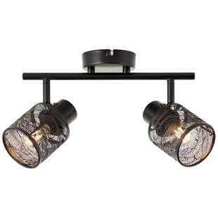 Brilliant Plafondspot Bano Zwart 2xe14