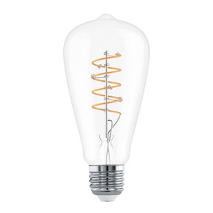 Eglo Ledfilamentlamp Edison - D6,4cm - Warm Wit - E27 - 7,3w