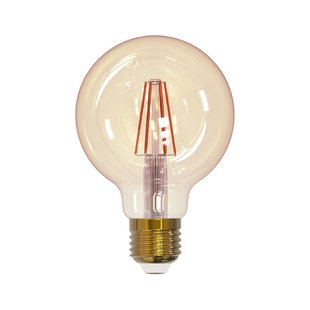 Eglo Ledfilamentlamp Globe - Amber - D8cm - Warm Wit - E27 - 12w