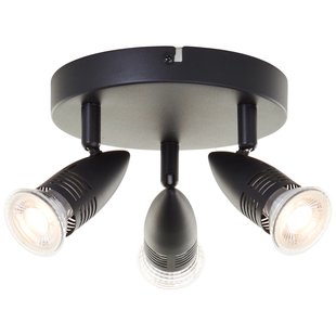 Baseline Opbouwspot Milano - Zwart - D17,5cm - 3xgu10