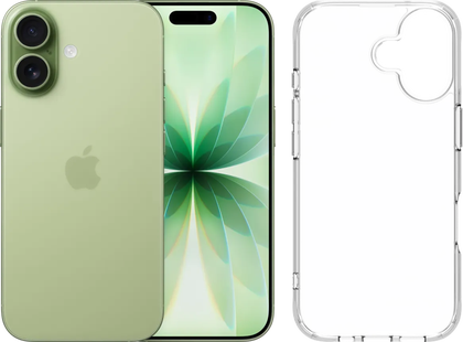Apple iPhone 17 256GB Groen + BlueBuilt Protective Back Cover Transparant