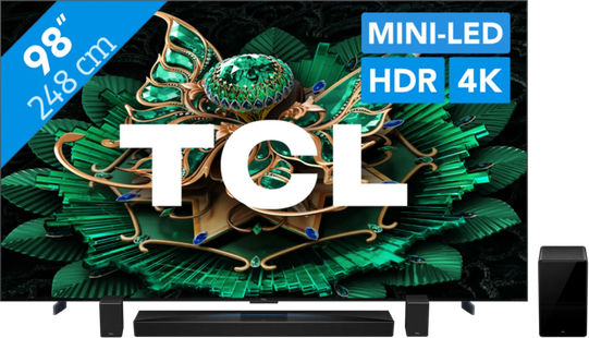 TCL 98 QD Mini-led C71K 4K (2025) + TCL Q85H PRO